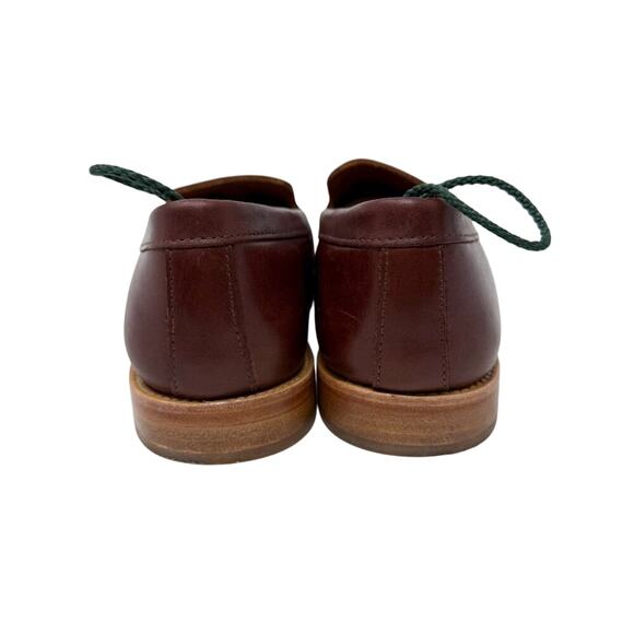 Patina Brown Leather Loafers Women's Size 8.5 EUC Slip On Handmade in Mexico - Picture 5 of 9